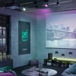 Black Vs White Projector Screen