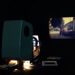 Projector in garage