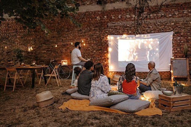 how many lumens for projector outside