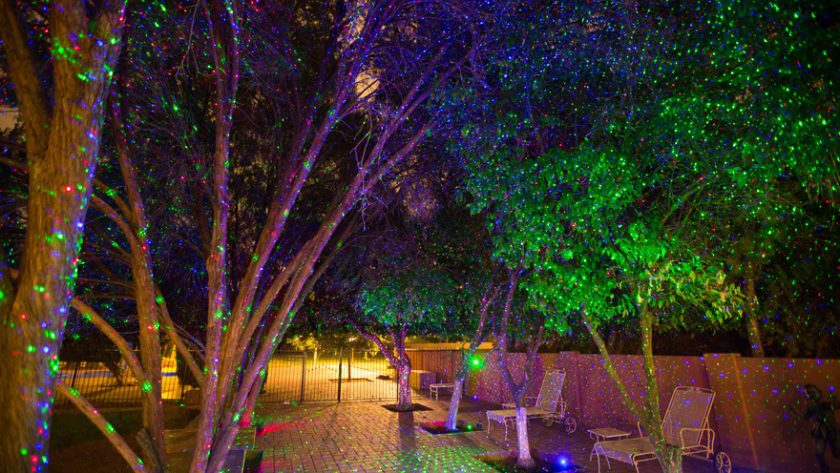 outdoor laser light projector